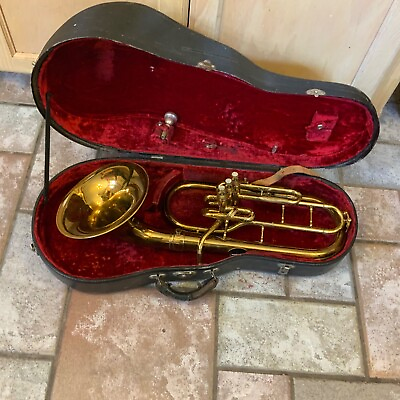 #ad King Alto Peck Horn for Parts or Repair