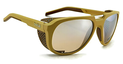 #ad New Bolle COBALT Glacier Sunglasses Matte Caramel Gradient Silver Mirror Lens