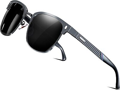 #ad ATTCL Men#x27;s Driving Polarized Rimless Sunglasses Al Mg Metal Frame Ultra Light