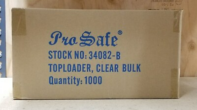#ad PRO Safe 3quot; x 4quot; Standard Card Size TOP LOADERS Case 1000 35 Pt. Ultra Clear