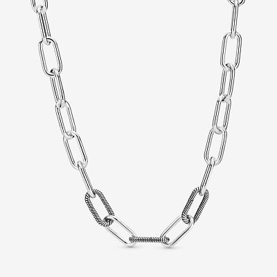 #ad Brand Authentic 100% 925 Silver Me Link Necklace 399001C00 50CM Gift