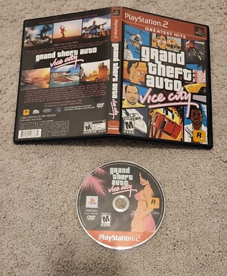 #ad Grand Theft Auto: Vice City PS2 2002 Tested Same Day Ship Read Desc