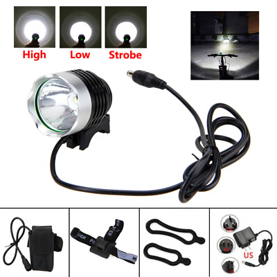 #ad 5000Lm LED Cycling Front Head Bicycle Light Bike Headlamp Torch Battery