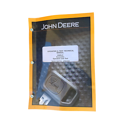 #ad JOHN DEERE 350DLC EXCAVATOR OPERATION TEST SERVICE MANUAL