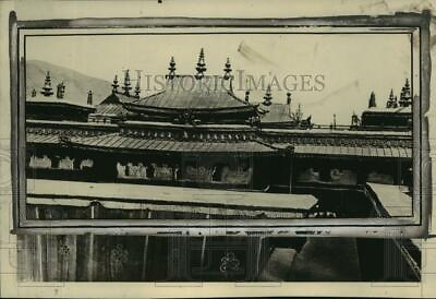#ad Press Photo Buildings in Tibet mjz04067