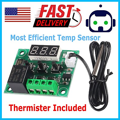 #ad W1209 12V 50 110°C Digital Thermostat Temperature Control Switch Sensor Module $5.69