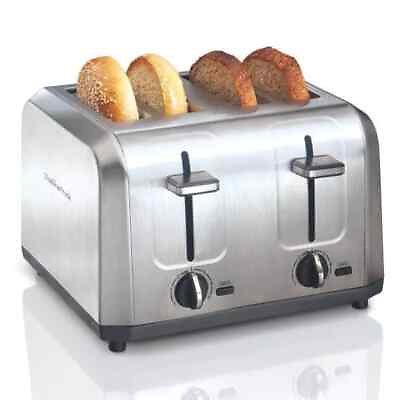 #ad Hamilton Beach 4 Slice Toaster Brushed Stainless Steel 24714 R1