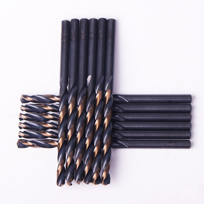 #ad Drillforce 1 16quot; 1 2quot; Black Gold Drill Bits Set HSS Metal Woodworking Drill Bit