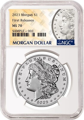 #ad 2023 P Uncirculated Morgan Silver Dollar NGC MS70 First Releases FR