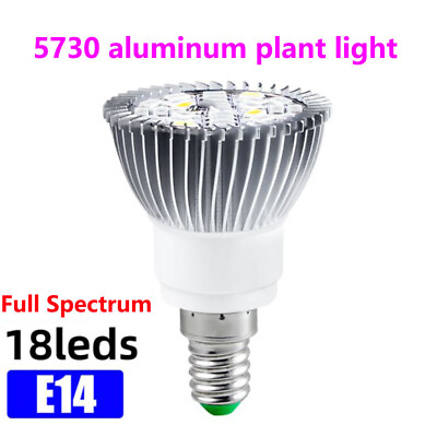 #ad E27 E14 LED Bulb Grow Light 5730 SMD Plant Flower Full Spectrum Hydroponic Lamp