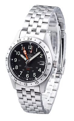 #ad Seiko 5 Sports GMT Field Series Stainless Steel Automatic SSK023K1 Mens Watch