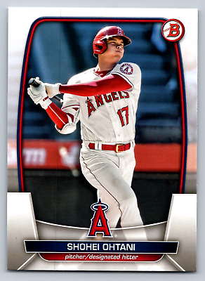 #ad 2023 Bowman #51 Shohei Ohtani Los Angeles Angels Baseball Card