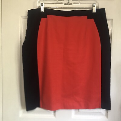 #ad Worthington Pencil Skirt Size 14 Side Zippers