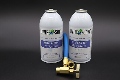 #ad Enviro Safe Arctic Air for R12 Systems 4 oz Can amp; Hose 2 cans