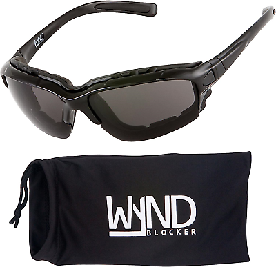 #ad WYND Blocker Polarized Motorcycle Riding Sunglasses Sports Wrap Glasses