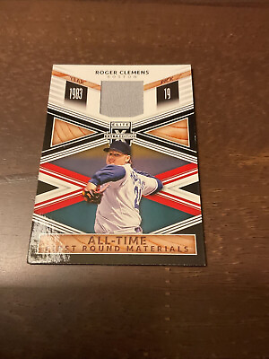 #ad 2020 Panini Elite Red Sox Roger Clemens First Round Material GameWorn MINT $6.00