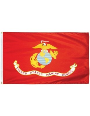 #ad US Marine Corps 5#x27; x 8#x27; Nylon Flag
