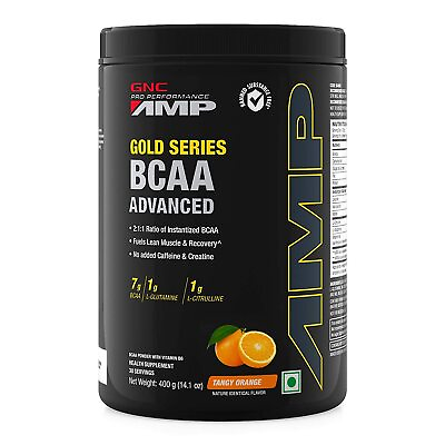 #ad GNC Amp Gold Series BCAA Advanced 400 gm FREE DELIVERY