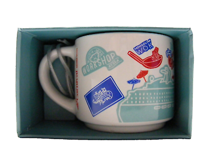#ad Carnival Cruise Line Breeze Coffee Small Expresso Mug Vessels Series Java Blue