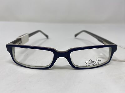 #ad Luxottica Italy LU 9008 2036 50 16 135 Navy Blue Full Rim Eyeglasses Frame XD86