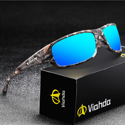 #ad VIAHDA Men Sport Polarized Sunglasses UV400 Outdoor Driving Fishing Glasses 2023