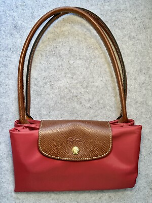 #ad longchamp le pliage LARGE tote RED Great Condition Ships FAST