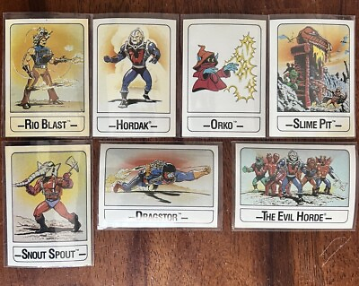 #ad 1986 MOTO Master of the Universe Card Lot