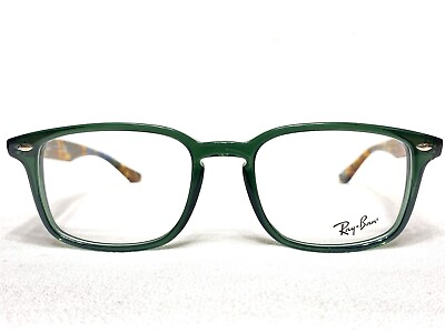 #ad NEW Ray Ban RB5353 5630 Mens Green Havana Square Eyeglasses Frames 52 19 145