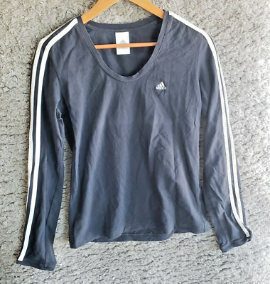 #ad Adidas Black Long Sleeve Shirt size Small