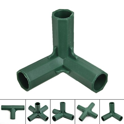 #ad 4*Plastic Plant Awning Frame Joints Connector Bracket For Garden Greenhouse $12.37