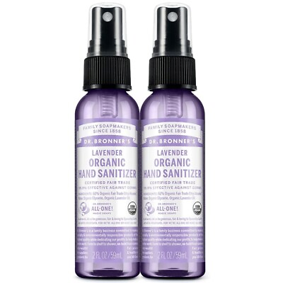 #ad Dr. Bronners Organic Lavender Hand Cleaning Spray Bottle 2 pack