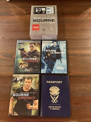 #ad The Jason Bourne Collection DVDs Identity Supremacy Ultimatum Plus Bonus DVD