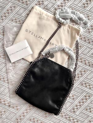 #ad STELLA MCCARTNEY FALABELLA Chain Black Mini Tote Bag Handbag 2way Outlet