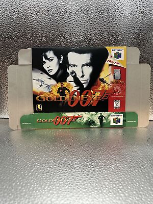 #ad GoldenEye 007 Nintendo 64 1997 N64 NO GAME Box Only Authentic Great Con