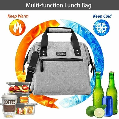 #ad Insulated Lunch Bag Kids Teens Adult Lunch Box for School Men Women Leakproof