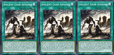#ad Yugioh 3x Ancient Gear Advance 🤖 LEDE EN055 Legacy of Destruction PREORDER