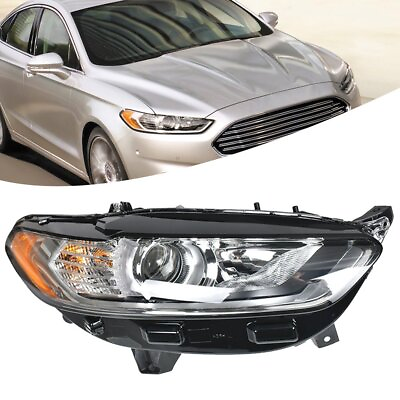 #ad For 2013 2016 Ford Fusion Halogen Headlight HeadLamp Passenger Right Side