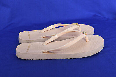 #ad Tory Burch Women#x27;s Peach Solid Thin Flip Flops Sandals Sz 7 Summer $59.95