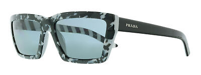 #ad Prada 0PR 04VS 4433C2 Millenials Black White Havana Irregular Sunglasses