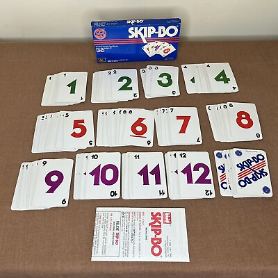 #ad Vintage 1986 Skip Bo Card Game Complete #1050