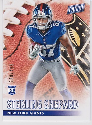 #ad 2016 Panini Black Friday #72 Sterling Shepard RC Giants 499