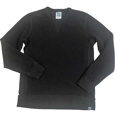 #ad Jason Scott Dark Brown Crewneck Pullover Cotton Blend Sweatshirt Size Small