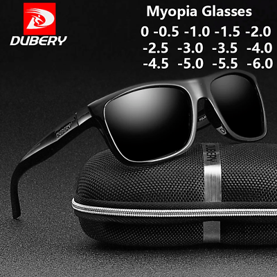 #ad Square Myopia Nearsighted Glasses Men Women Outdoor Driving Sunglasses UV400