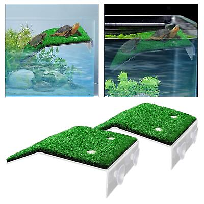 #ad Turtle Basking Platform Turtle Tank Dock Floating Decor Climbing Shelf for