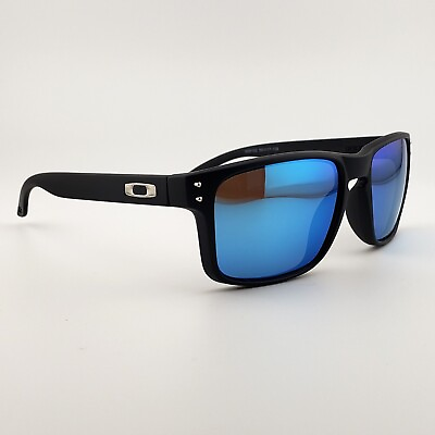 #ad Oakley 009102 Men#x27;s Holbrook Rectangular Sunglasses Matte Black Polarized Silver
