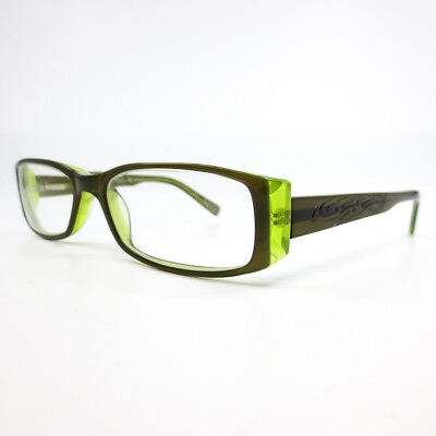 #ad Luxottica LU9021 C236 Eyeglasses Full Rim green Rectangle Frame 51 16 135