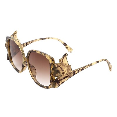 #ad Oversize Irregular Frame Large Fashion Square Sunglasses