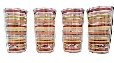#ad Tervis Plastic Made In USA Double Walled Fiesta Insulated Tumbler CupS set of 4