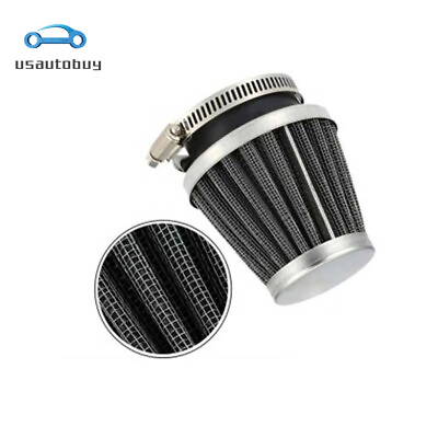 #ad 1Pcs Motorcycle Cafe Racer 54mm High Flow Tapered Chrome Pod Air Filter Cleaner