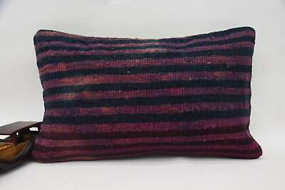 #ad Turkish Kilim Pillow 12quot;x20quot; Purple Cushion Turkish Pillow